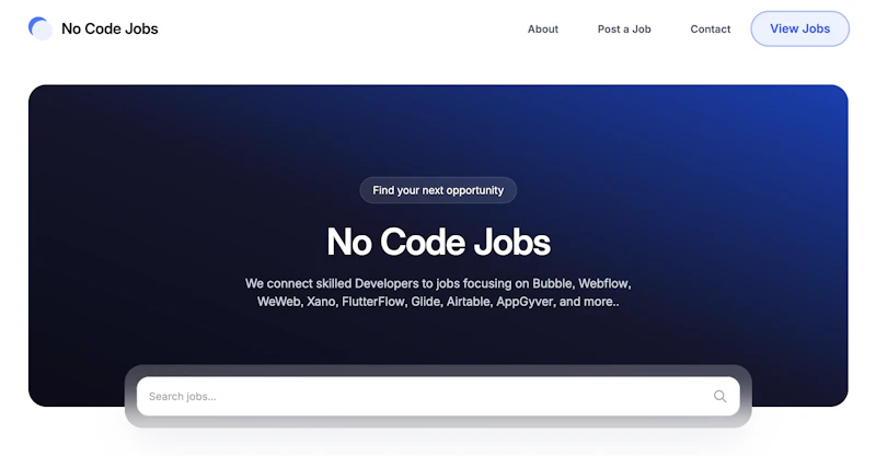 No Code Jobs screenshot 5
