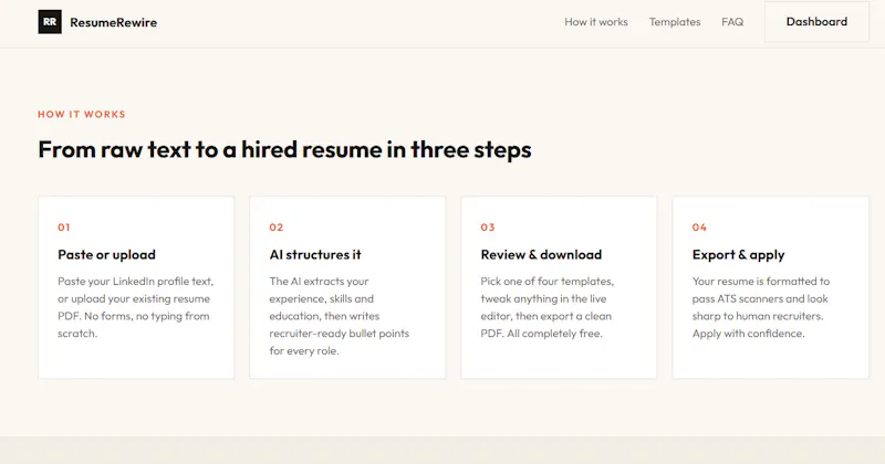 ResumeRewire — From rejected to hired screenshot 3