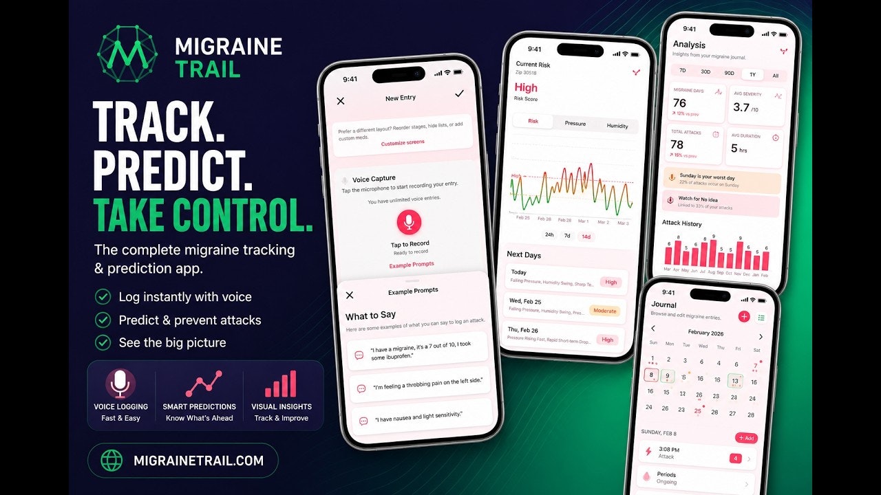 Migraine Trail: Track & AI Voice Log gallery image