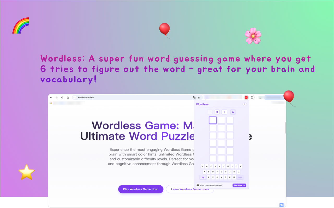 เกมที่ไม่มีคำพูด - Free Word Puzzle & Brain Training Online media 1