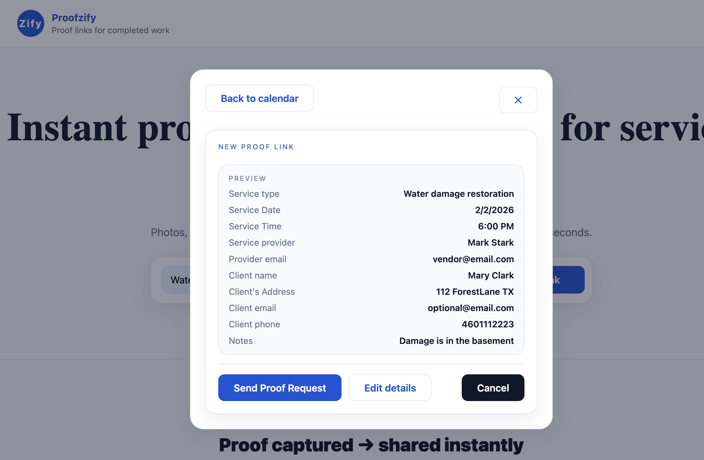 Proofzify - Screenshot 4 showing product features and functionality