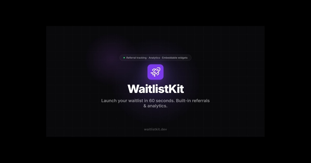 WaitlistKit - Main product screenshot demonstrating key features and user interface