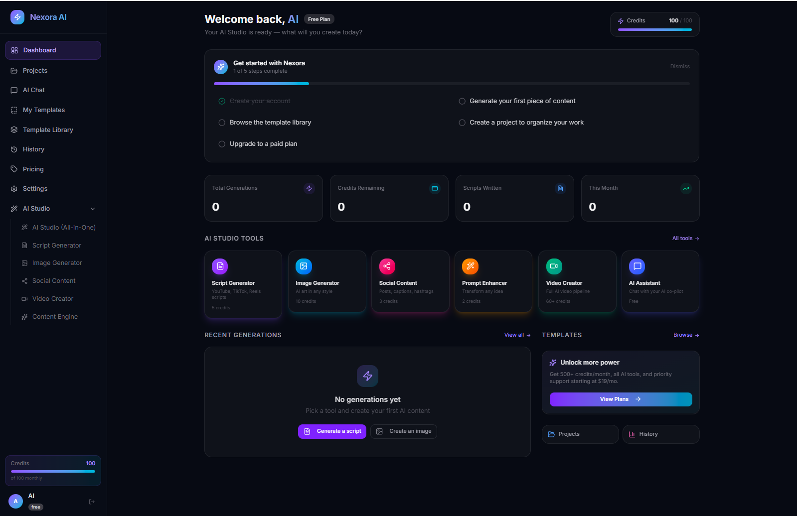Nexora AI Studio gallery image
