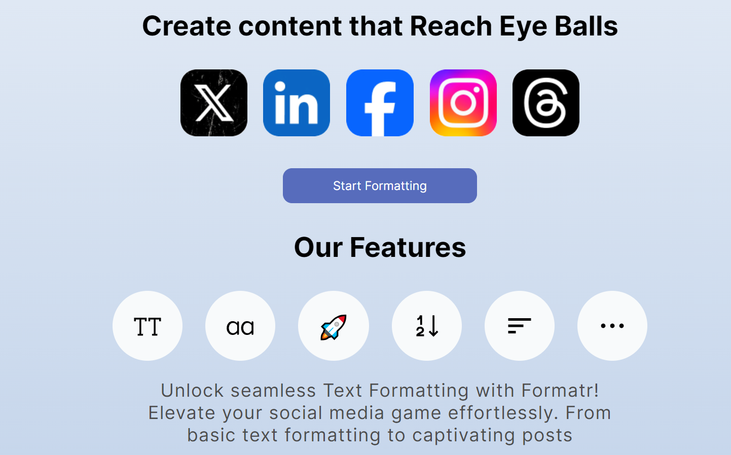 Formatr gallery image