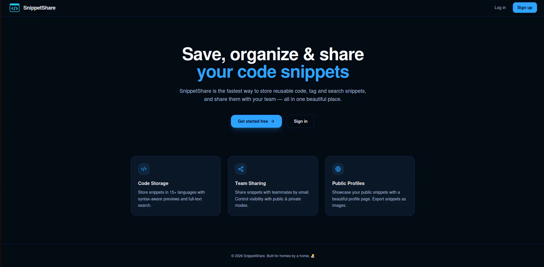 Banner del producto SnippetShare
