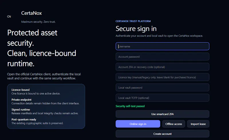 CertaNox · Digital Trust Infrastructure screenshot 3