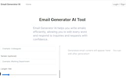 Email Generator AI Tool media 2