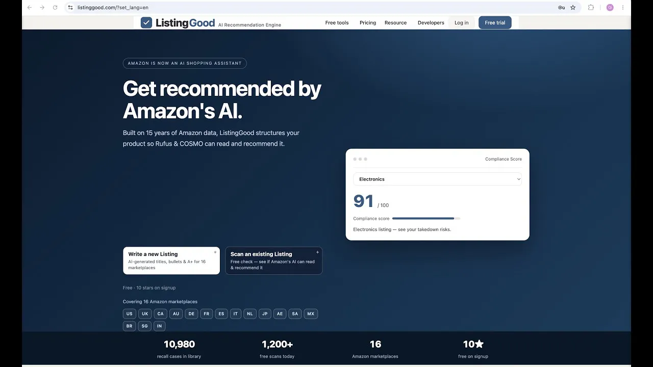ListingGood AI Recommendation Engine gallery image