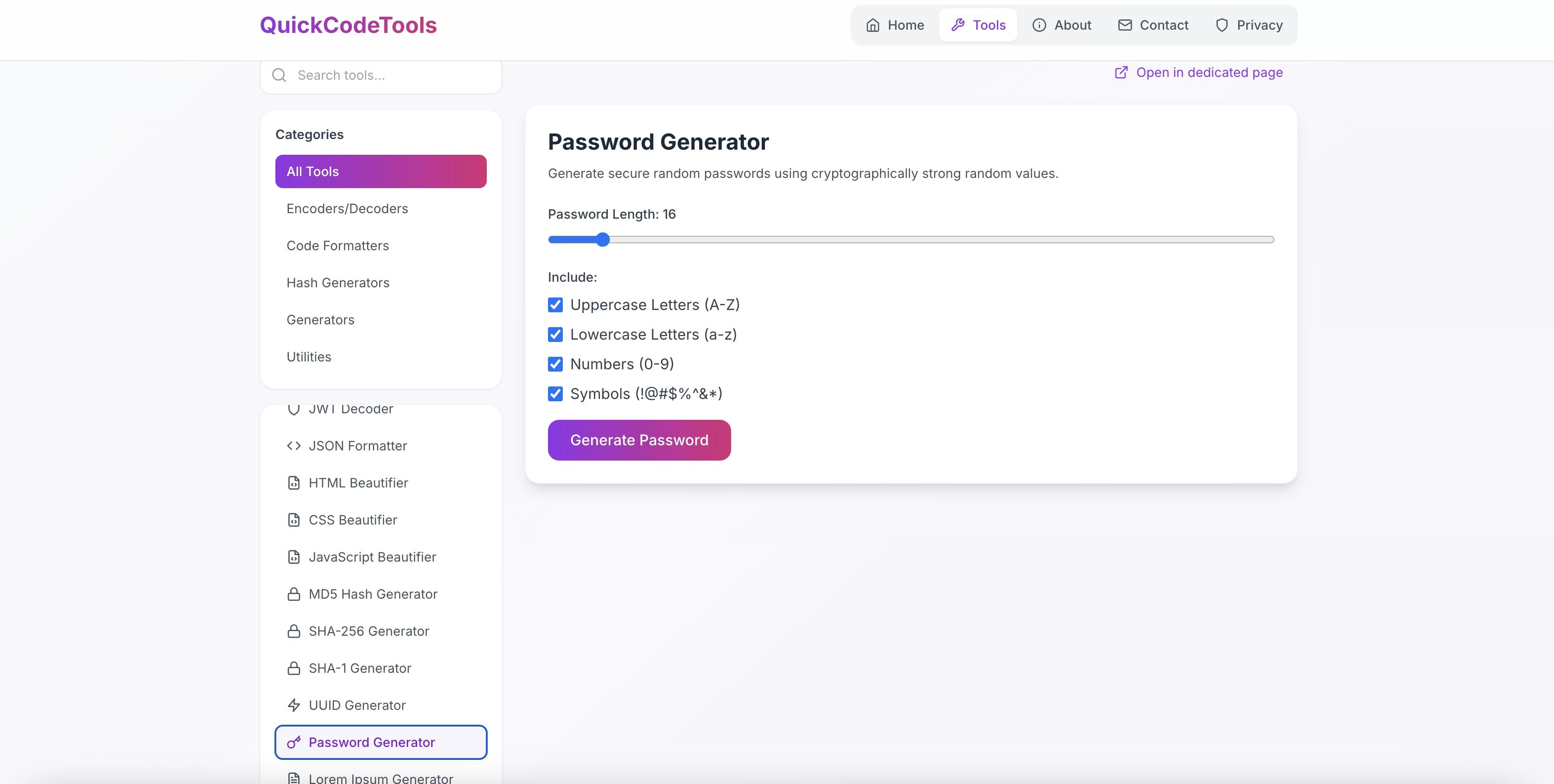QuickCodeTools - Screenshot 3 showing product features and functionality