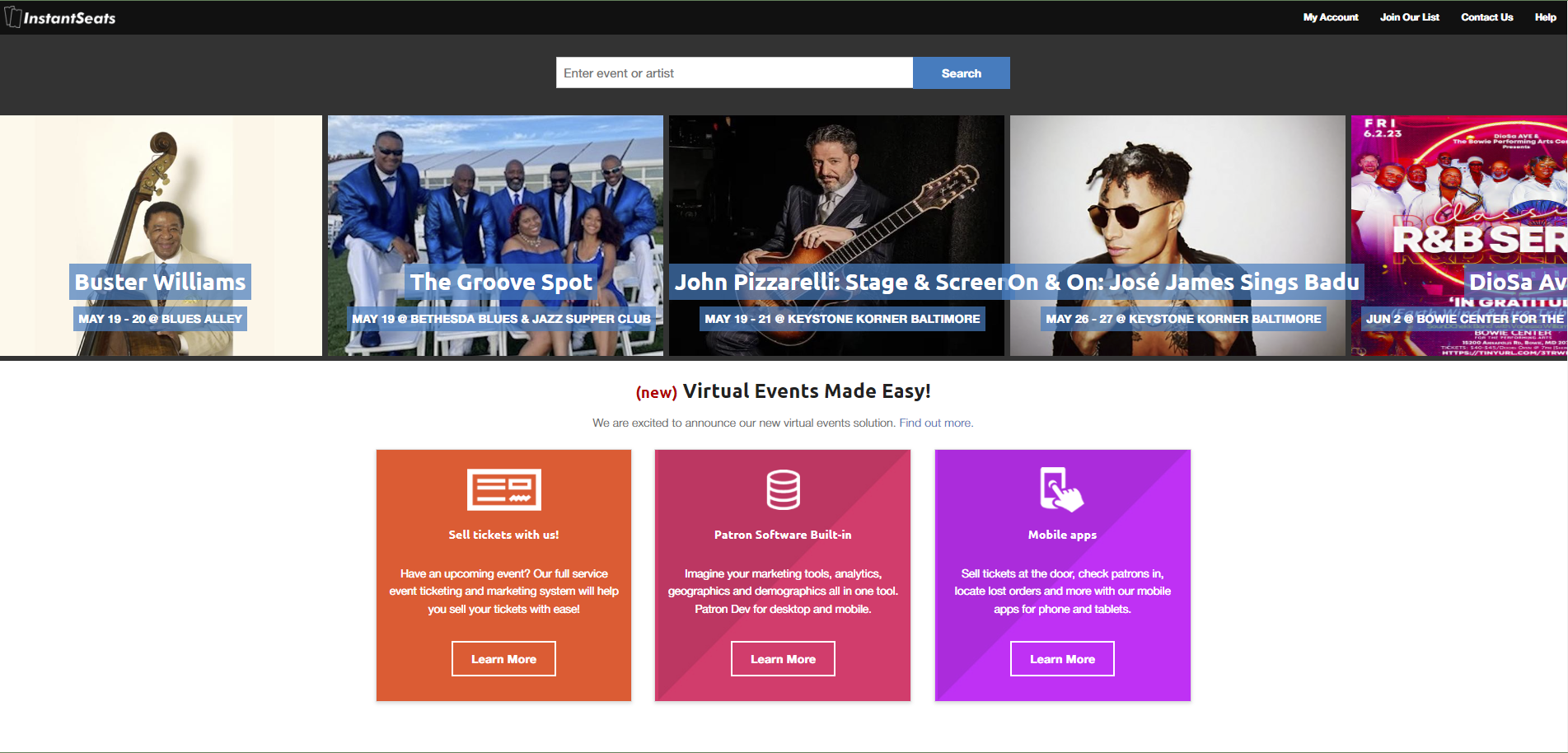 InstantSeats.com gallery image