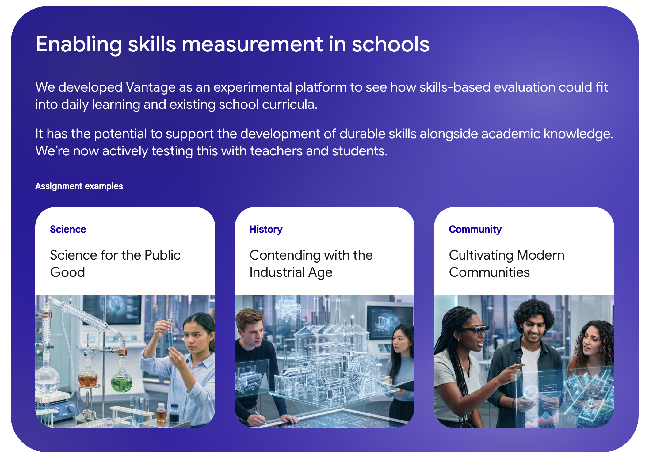 Vantage in Google Labs gallery image