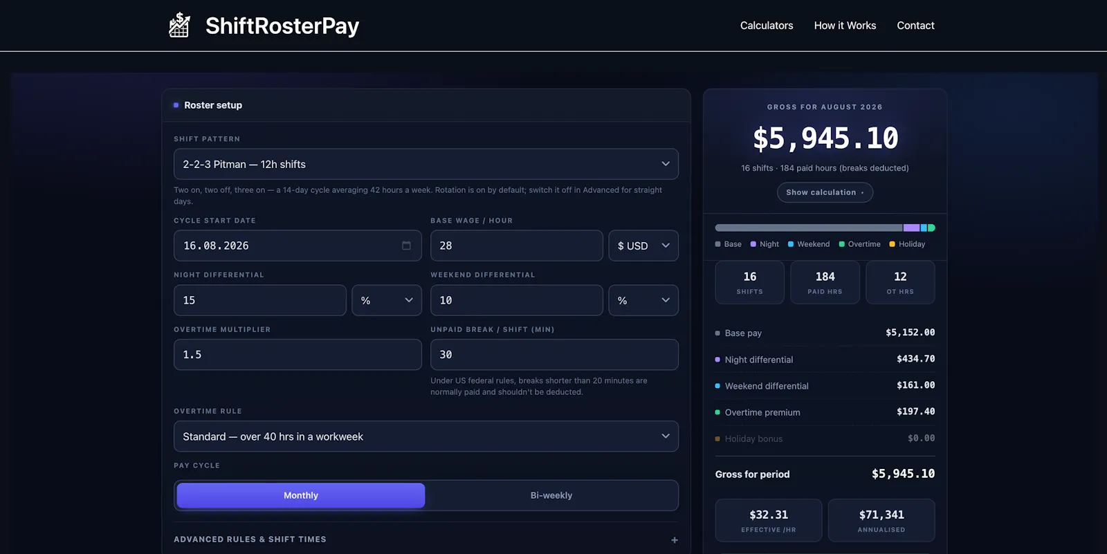 ShiftRosterPay screenshot 2