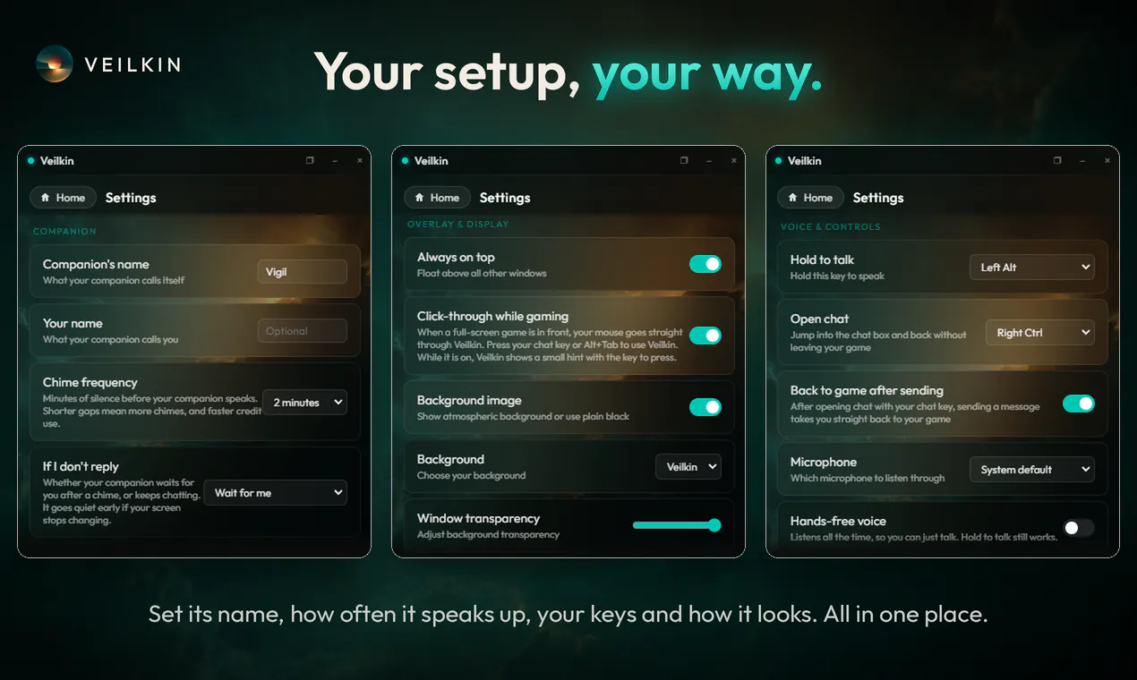 Veilkin, company while you game gallery image