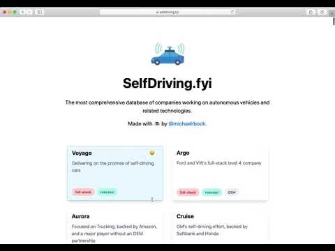 SelfDriving.fyi gallery image