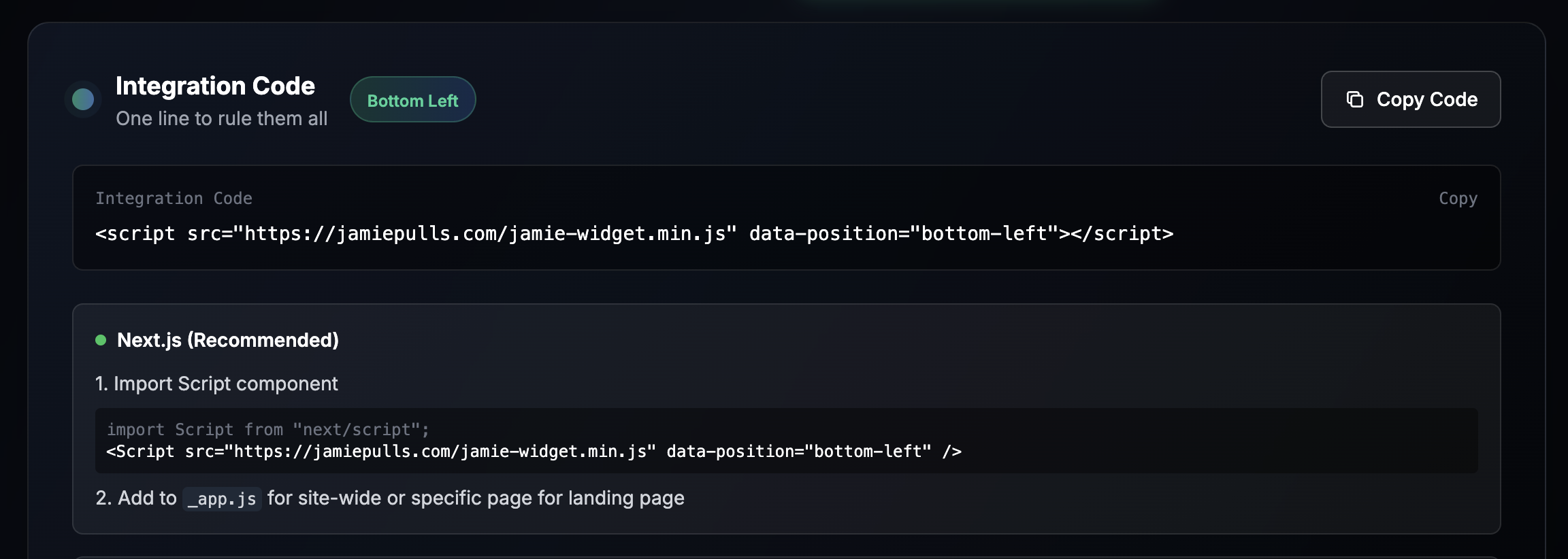 JamieAds - Screenshot 4 showing product features and functionality
