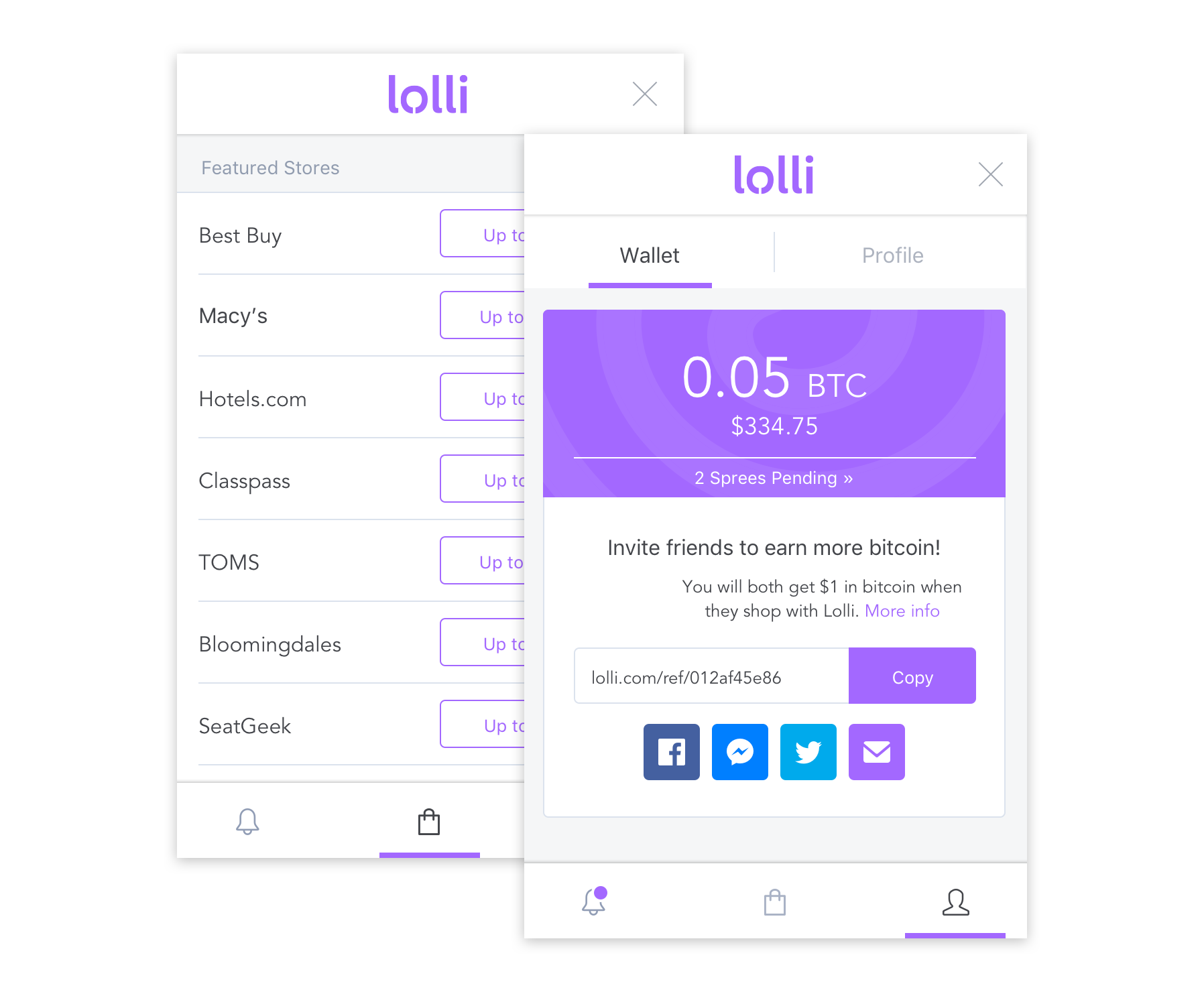 Lolli Earn Bitcoin When You Shop Online Product Hunt - 