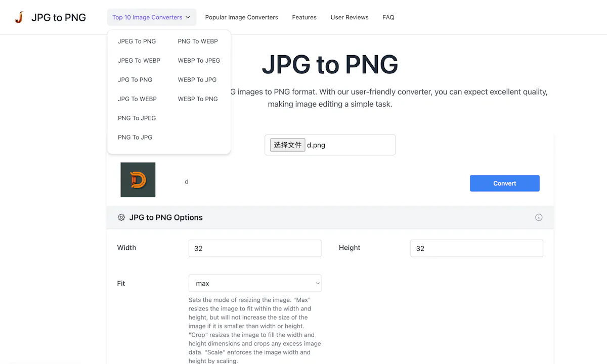 JPG to PNG