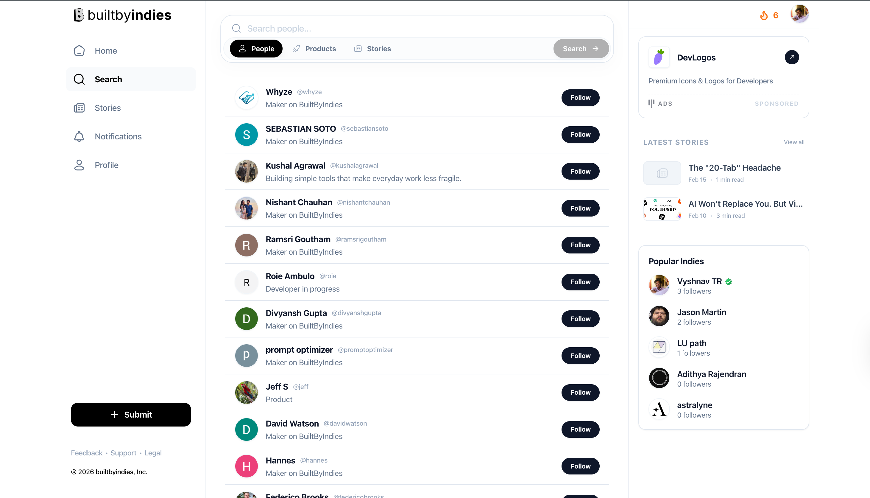 BuiltByIndies - Screenshot 3 showing product features and functionality