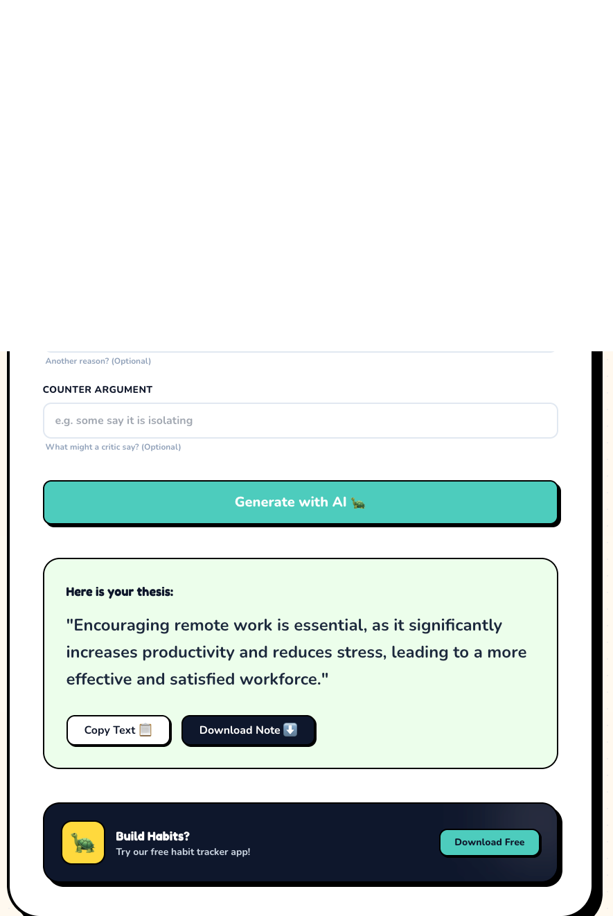 Thesis statment generator gallery image