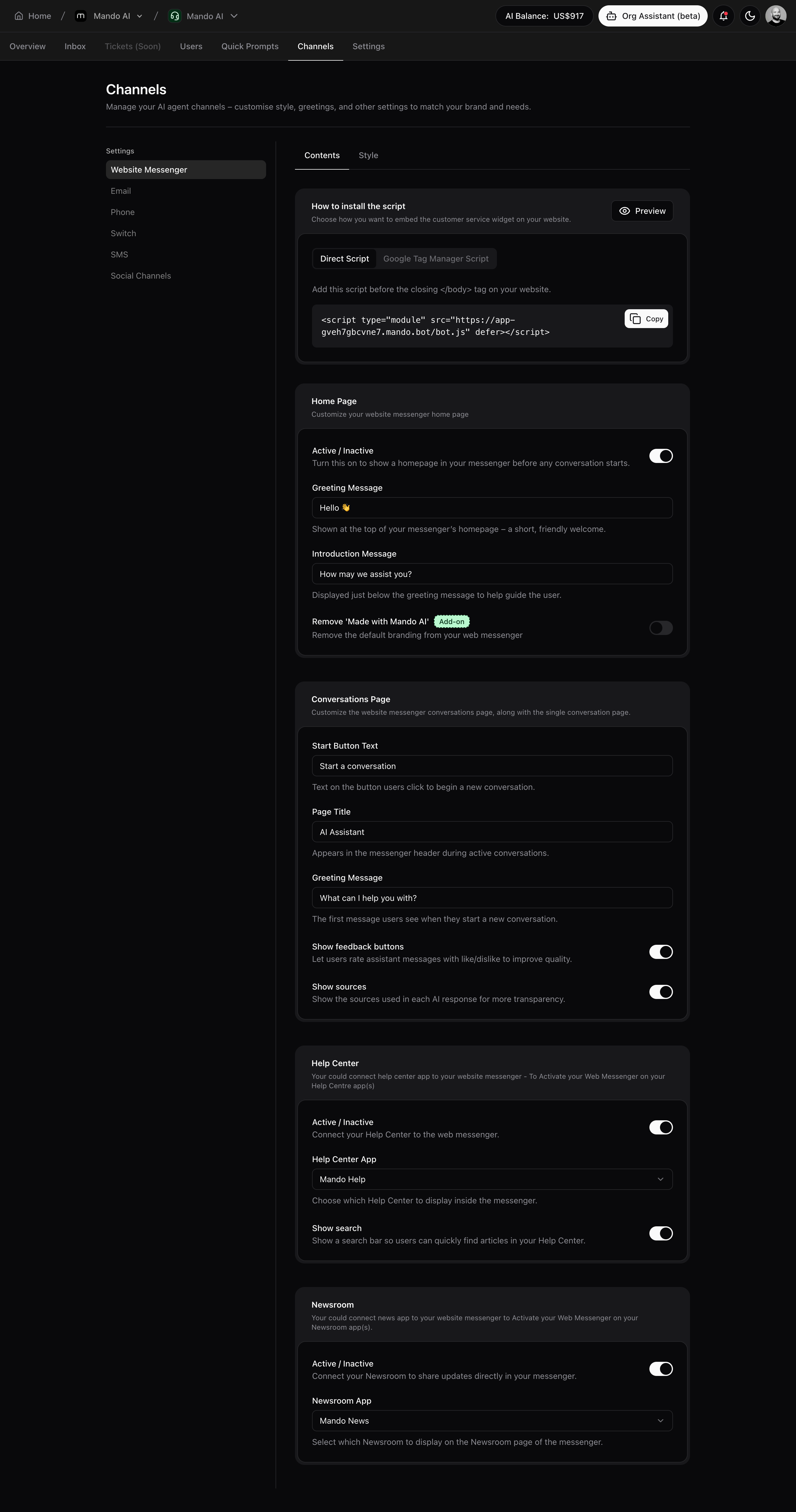 Mando - Supporto AI che sostituisce Intercom e Chatbase (per $ 15) media 18