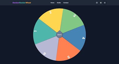 Random Number Generator Wheel gallery image