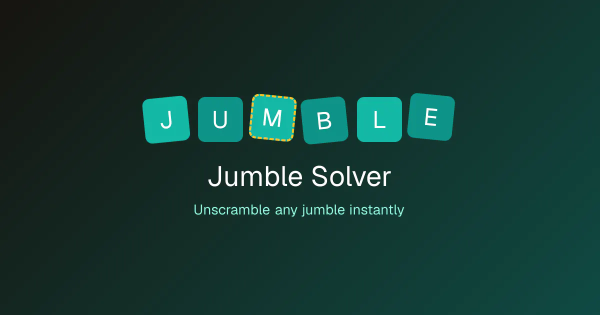 Jumble Solver gallery image