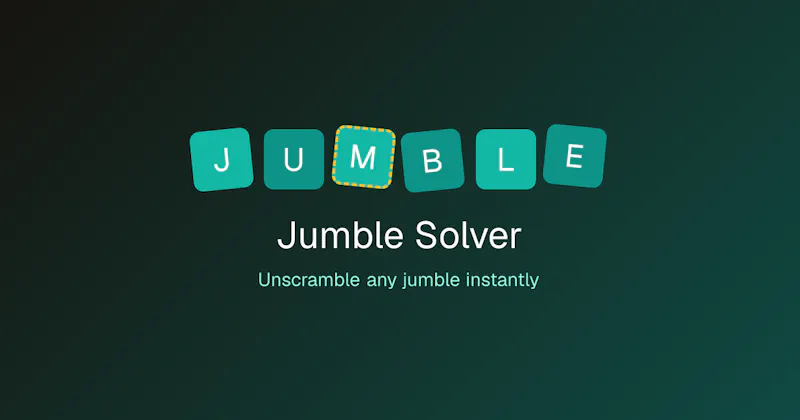 Jumble Solver screenshot 1
