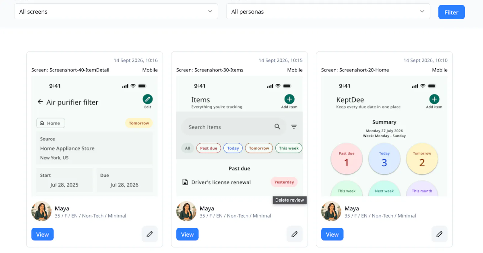 PersonaView screenshot 4