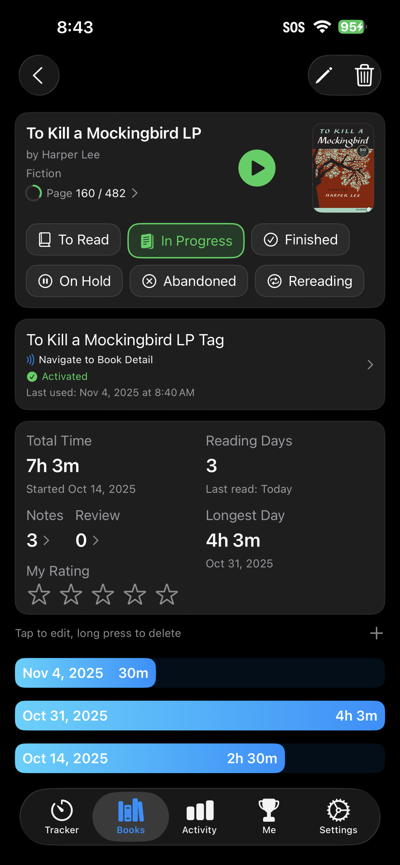 BookPace — Track your reading time gallery image