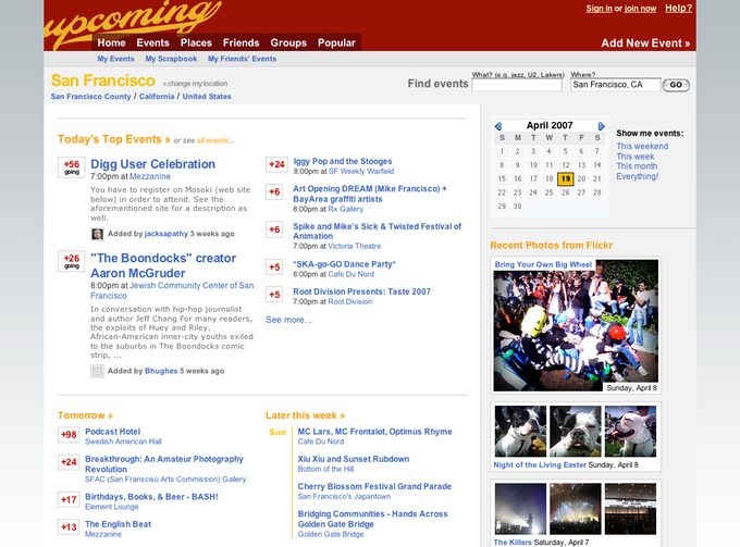 Upcoming.org gallery image