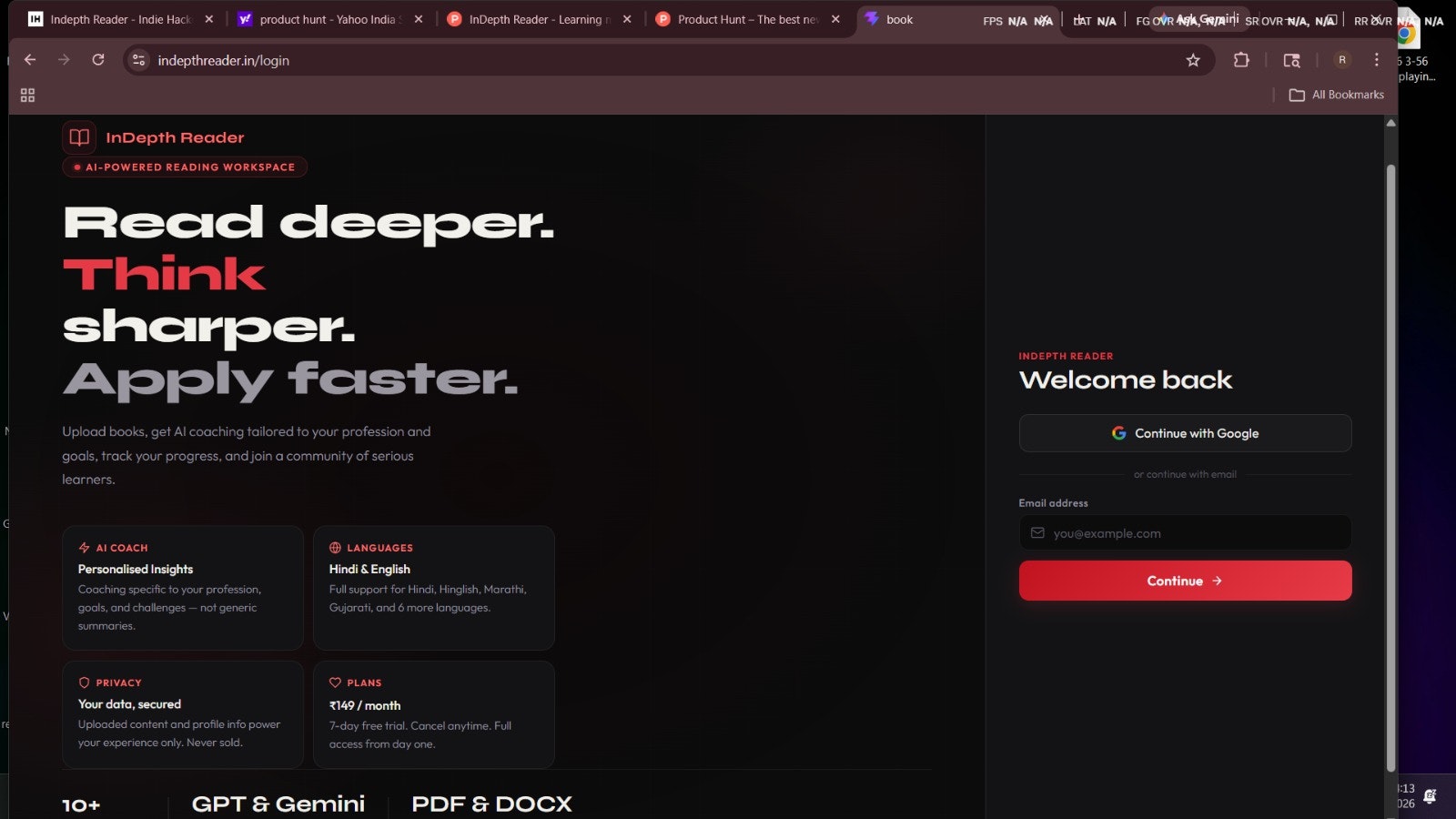 InDepth Reader gallery image