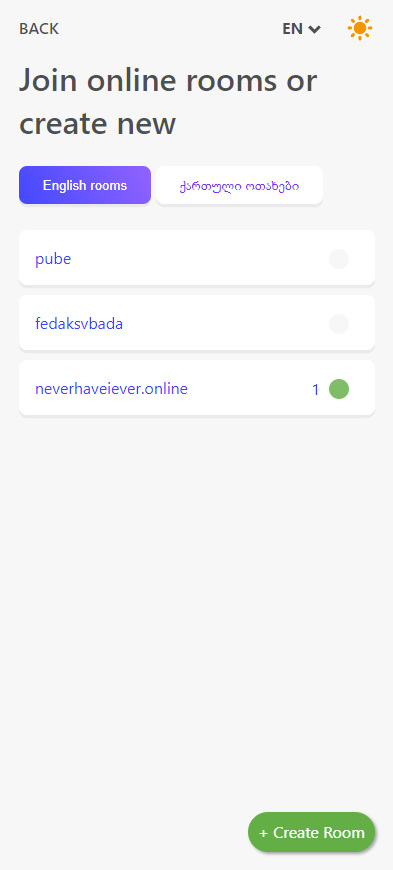 Never have I ever online game gallery image