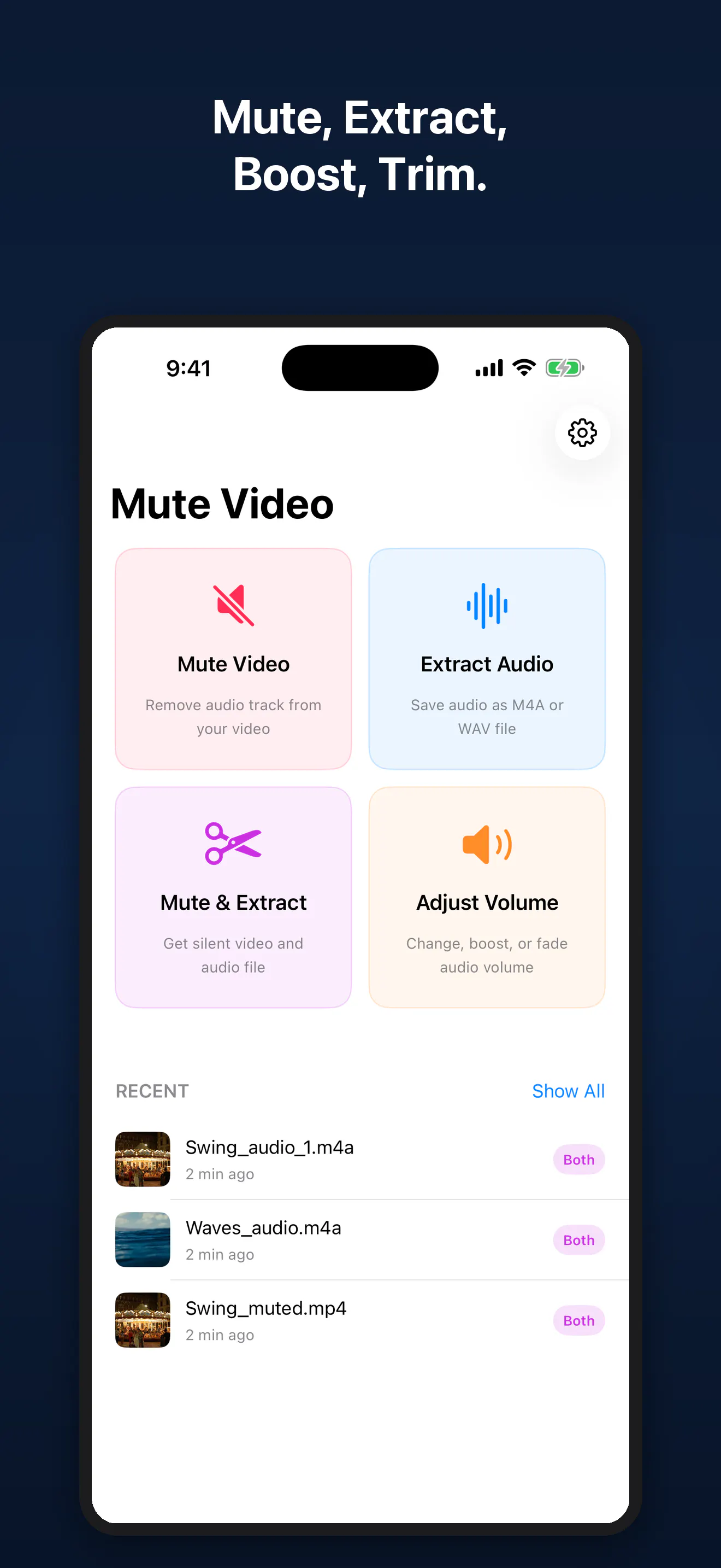 Mute Video & Extract Audio gallery image