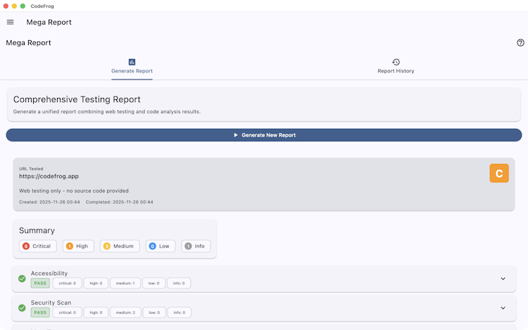 CodeFrog for macOS and Windows