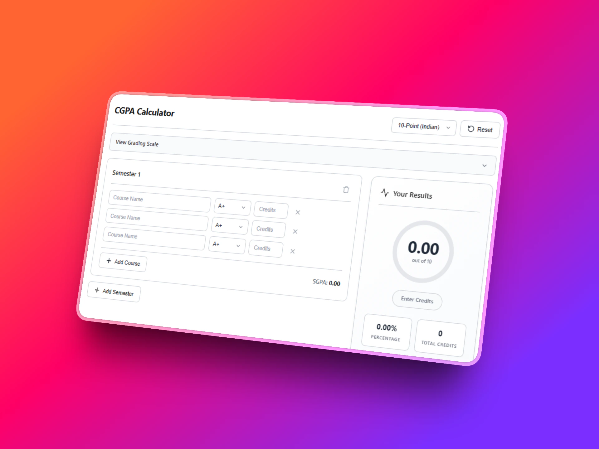 GPA Calculator