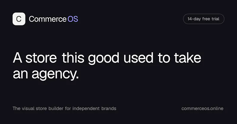 CommerceOS screenshot 1