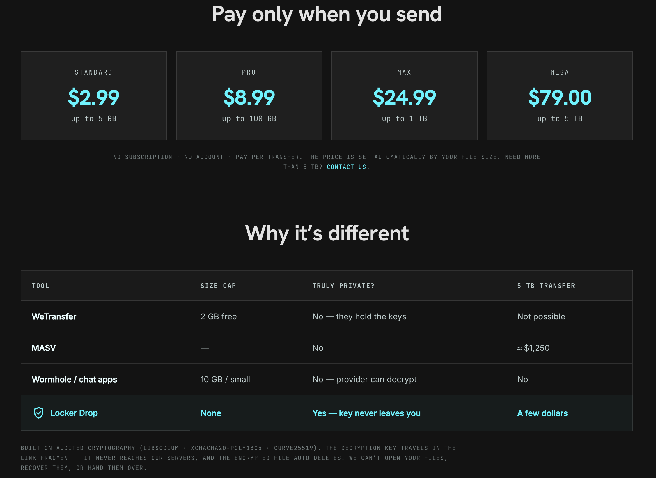 Locker Drop — encrypted file transfers gallery image