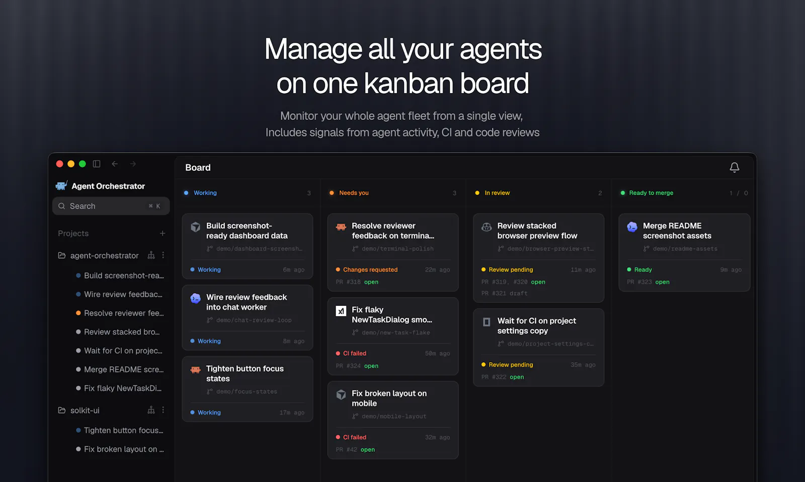 Agent Orchestrator screenshot 2