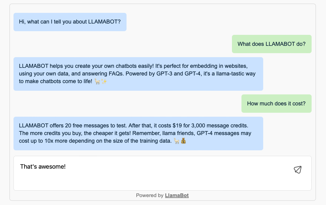 LLAMABOT media 2