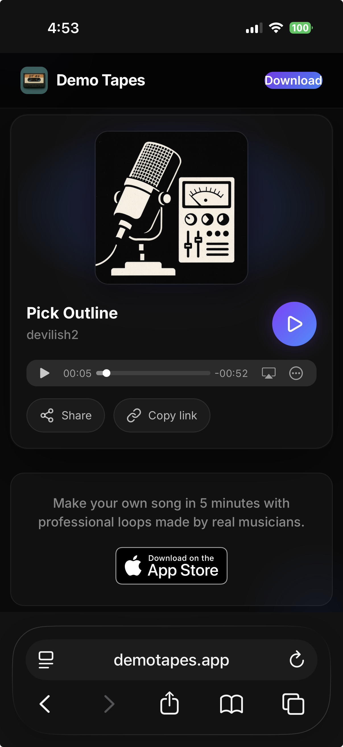 Demo Tapes, Write a Song gallery image