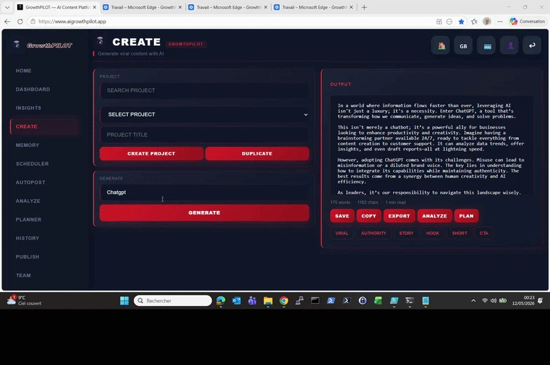 GrowthPILOT screenshot 4