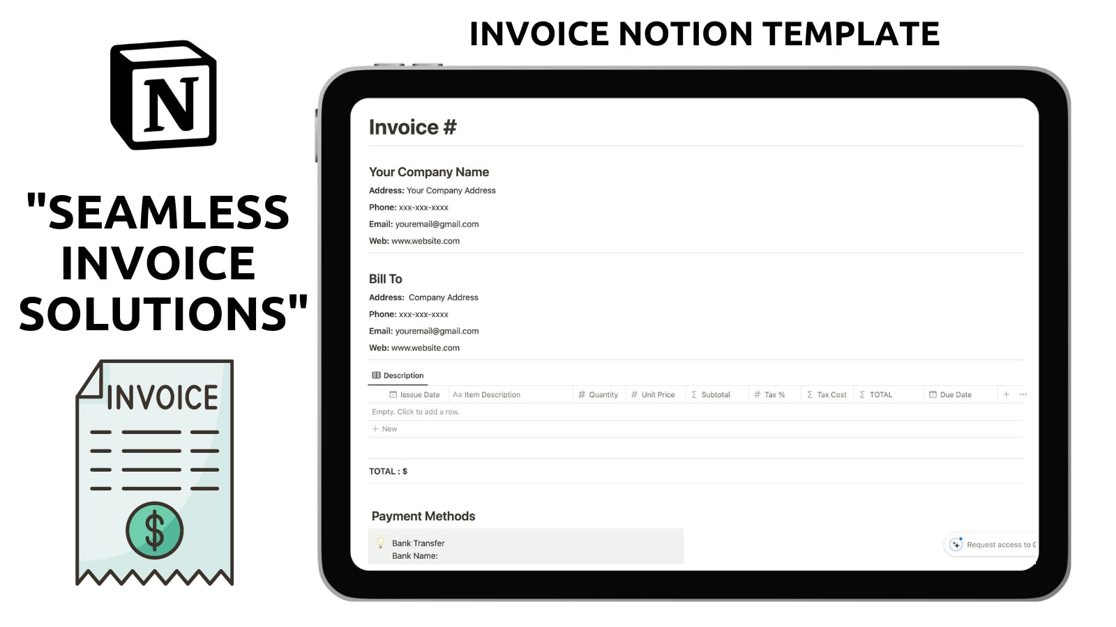 Invoice Notion Template  media 1