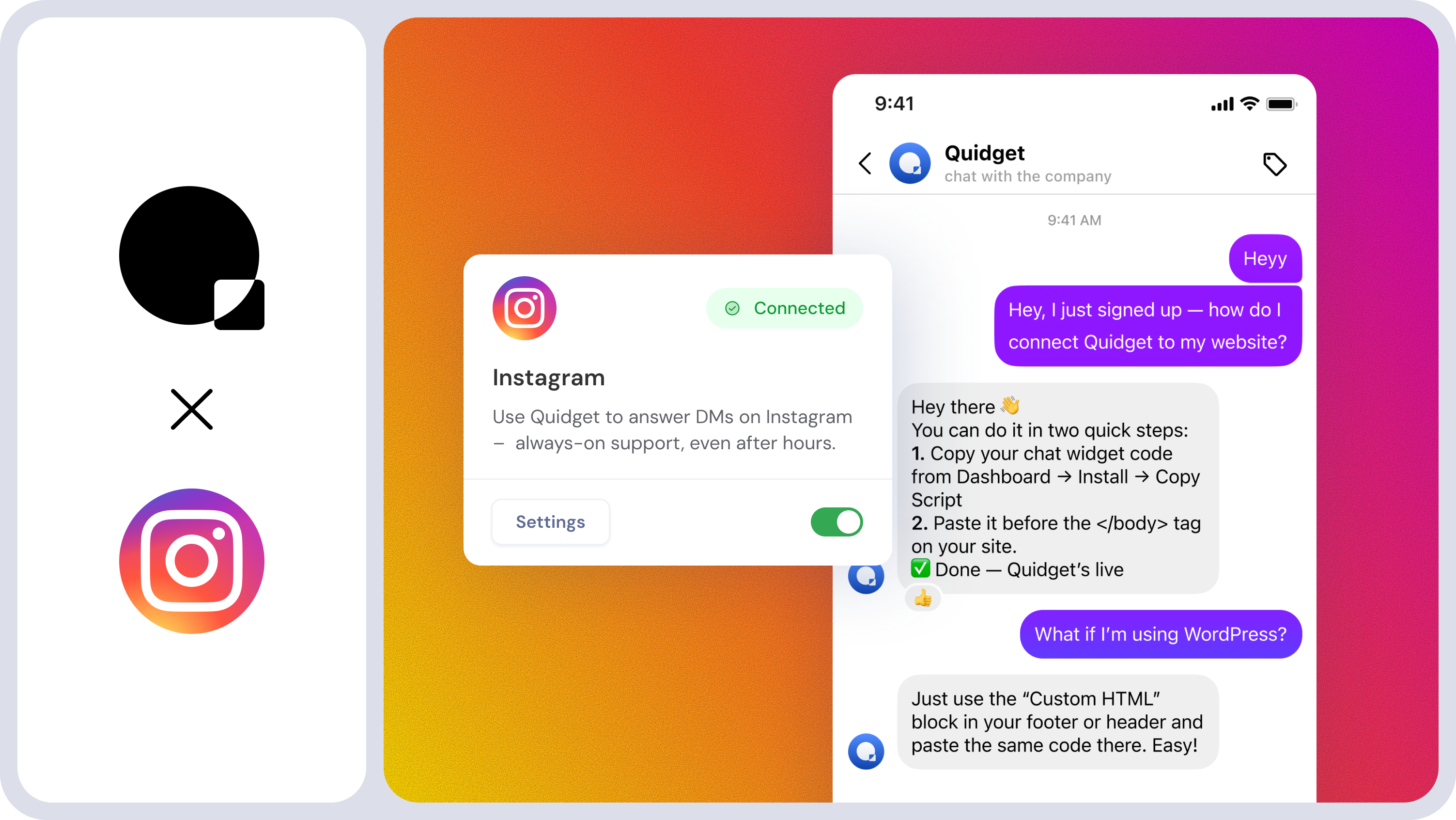 Quidget 2: Email + Chat + Social Support - Screenshot 5 preview