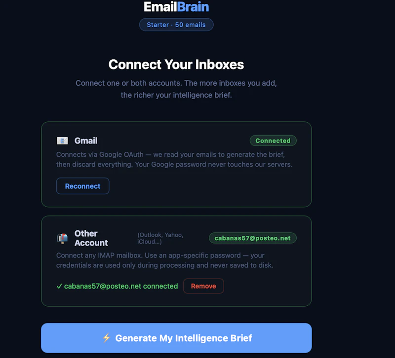 EmailBrain screenshot 1