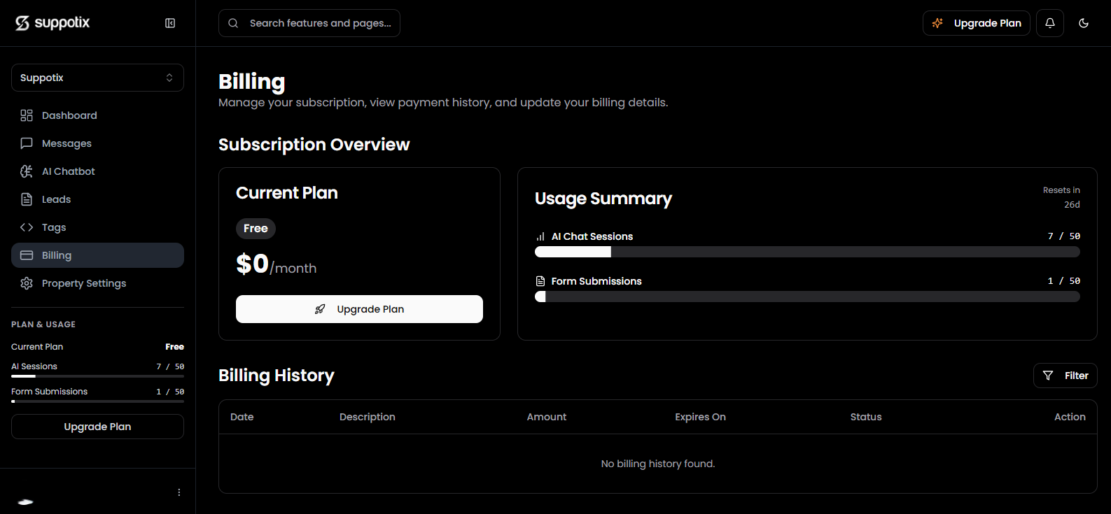 Suppotix - Screenshot 4 showing product features and functionality
