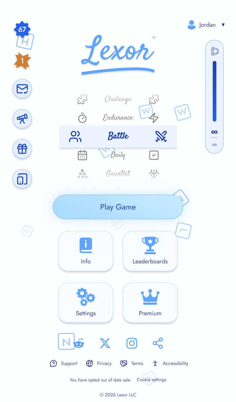 Lexor - Word Ladder Game screenshot 1