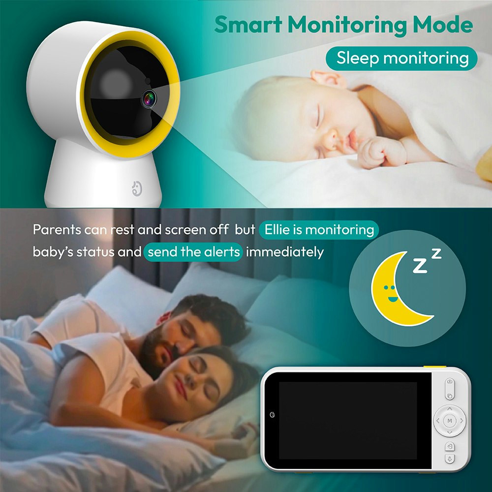 Ellie baby lite - Sin wifi, no se necesitaba una aplicación para el monitor de bebé media 3