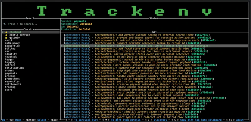 Trackenv screenshot 2