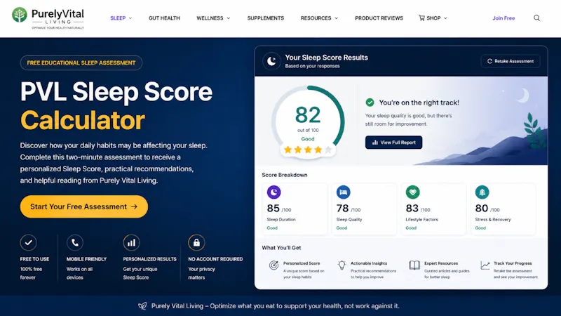 PVL Sleep Score Calculator screenshot 2