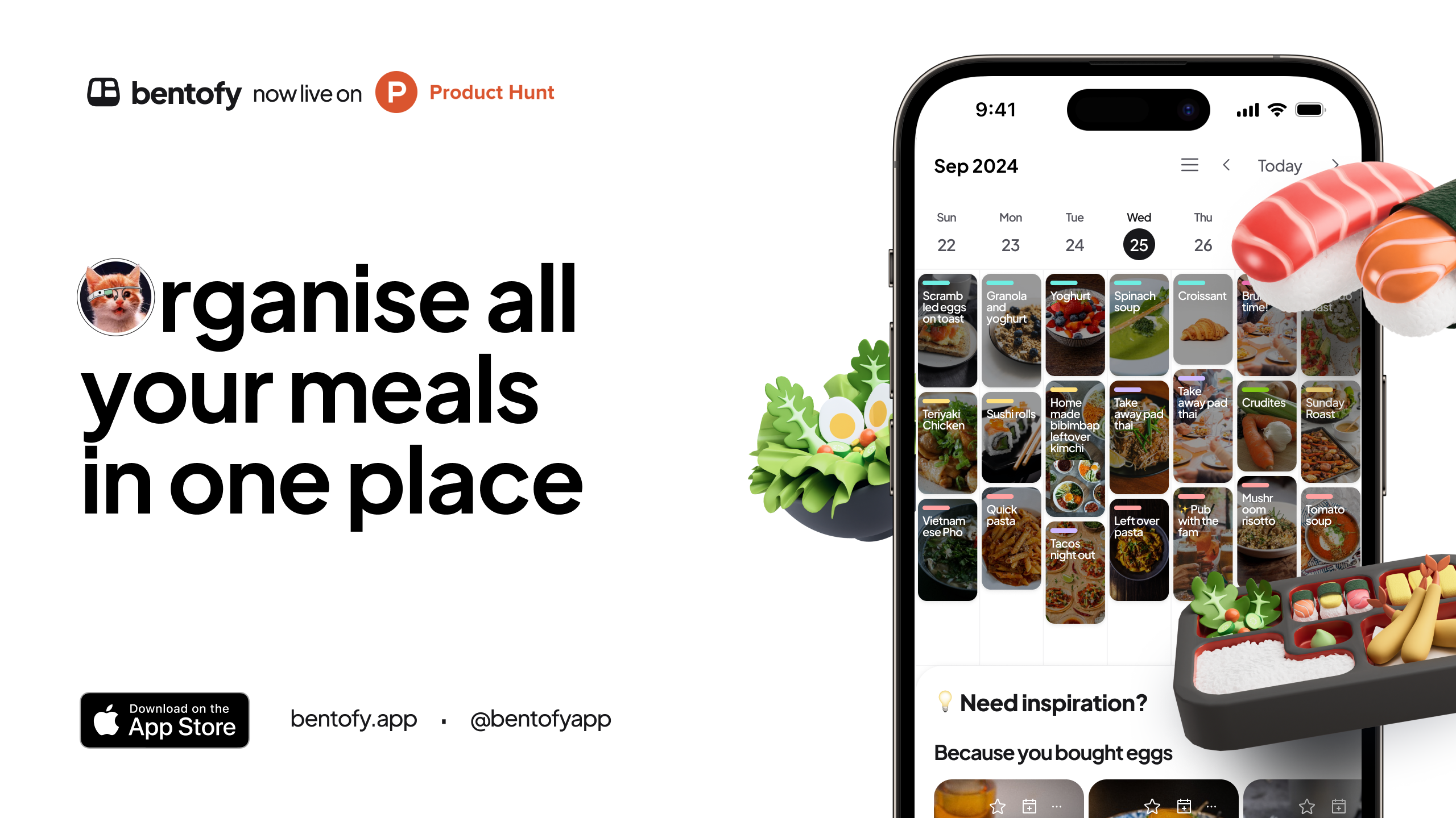 startuptile Bentofy-Organize all your meals in one place